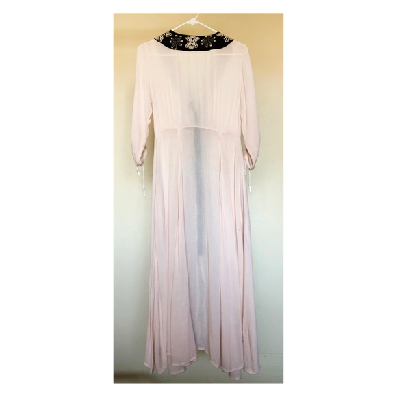 Cream Pink Free People Dress (small hole in front) - Picture 2 of 5